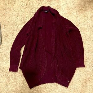 Abercrombie burgundy cardigan